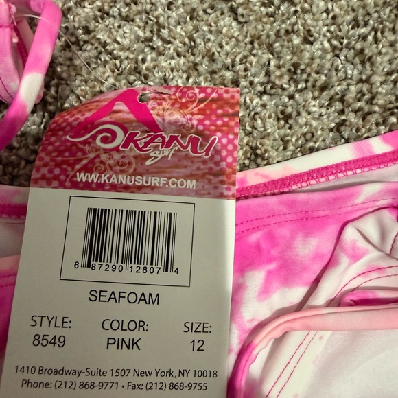 Girl’s Pink Tie-Dye Bikini Set - NWT - Girls Size 12 - Picture 6 of 6